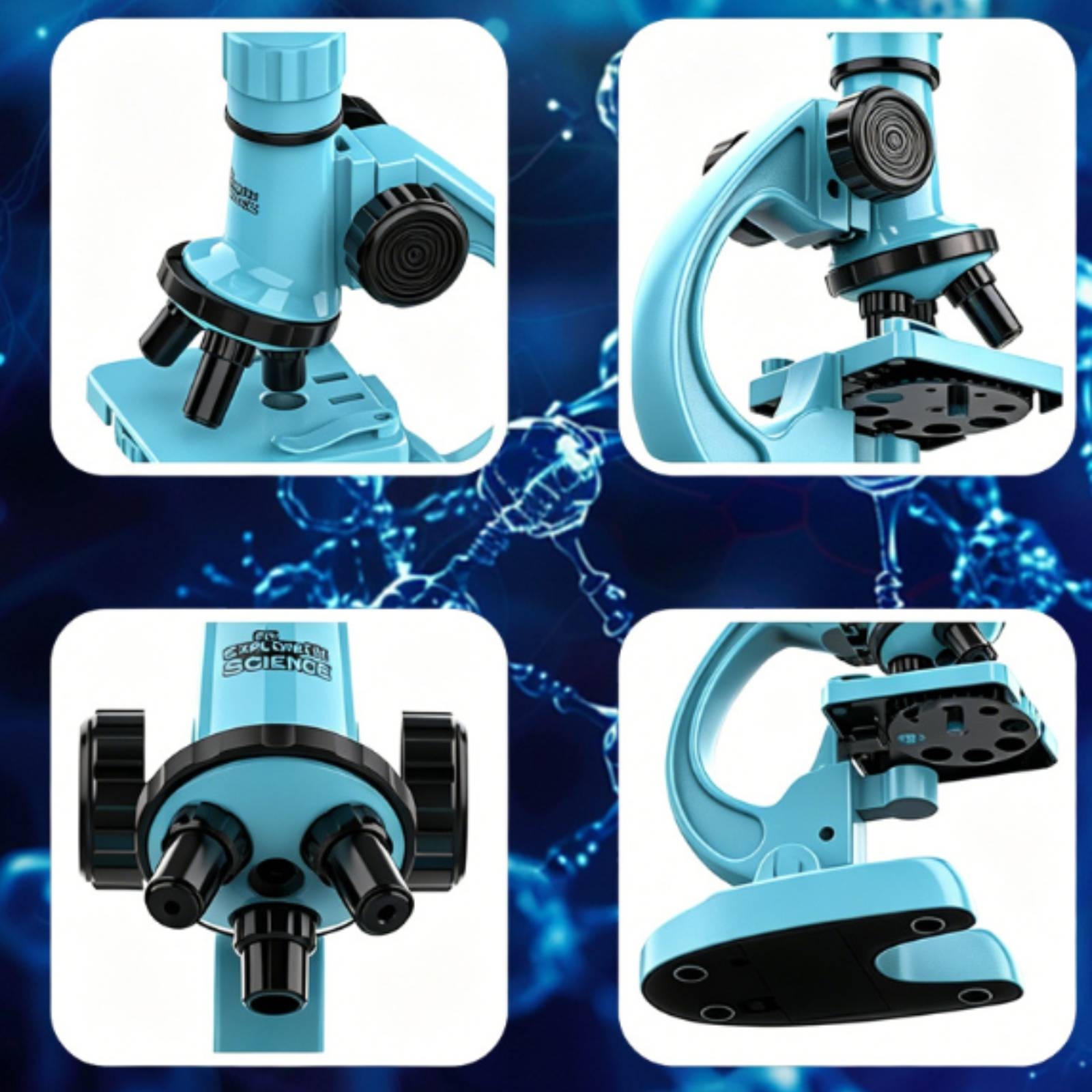 Science Toy - Toy Microscope with Light Educational Microscope