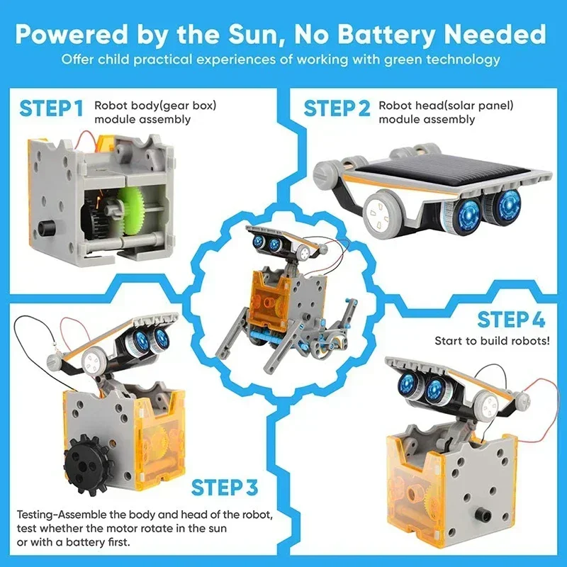 Science Robot - Solar Robot Kits High-Tech Science Toy