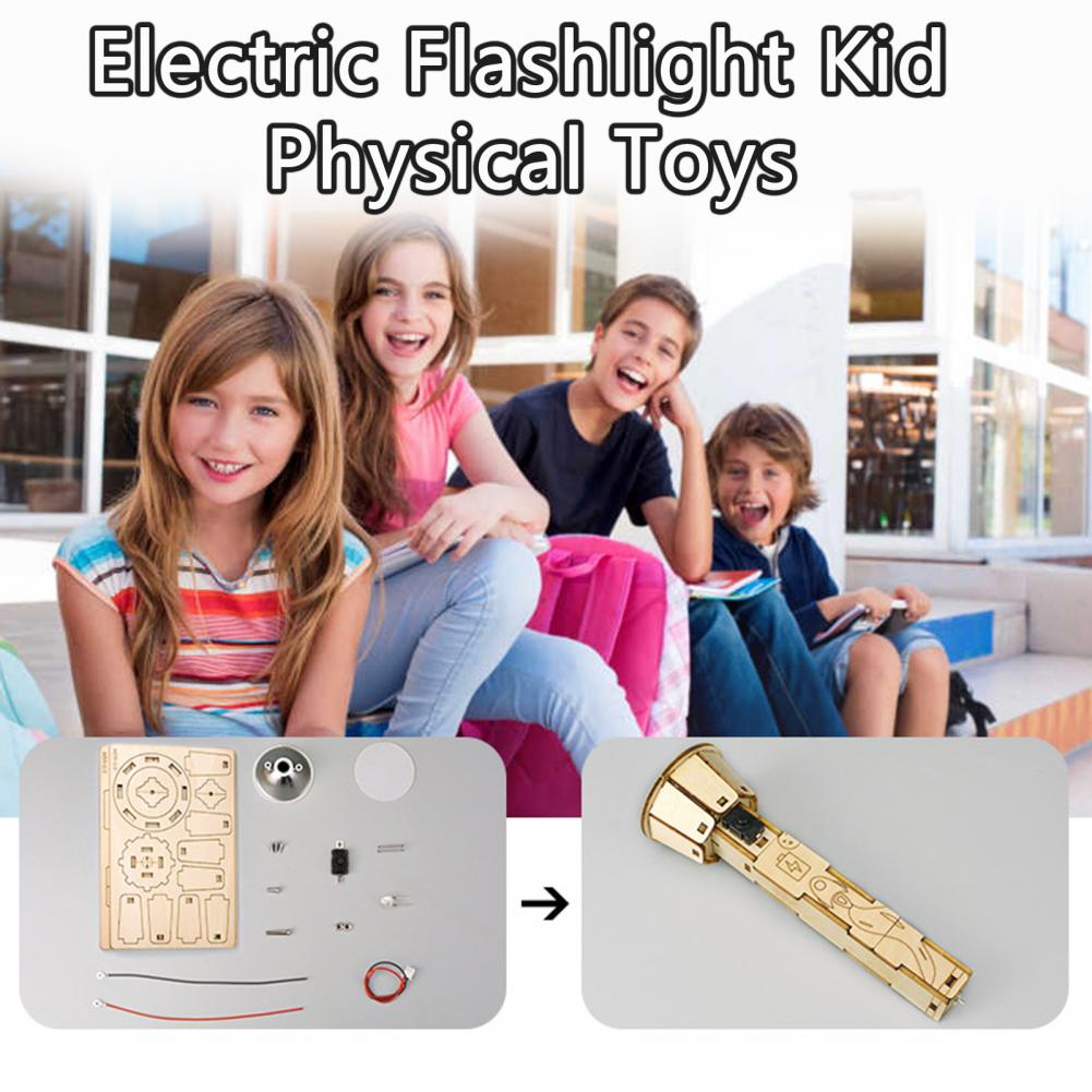 Wooden DIY Flashlight Puzzle K - Science Project Diy avaliação e preço