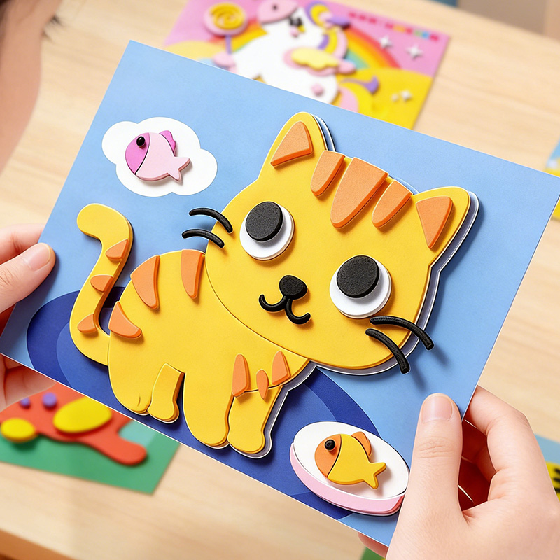 Children's 3D Stickers, 10 Ran - Science Project Diy avaliação e preço