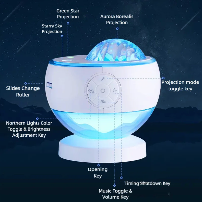 Aurora Star Projector Lamp 202 - Planetarium Projector Home avaliação e preço