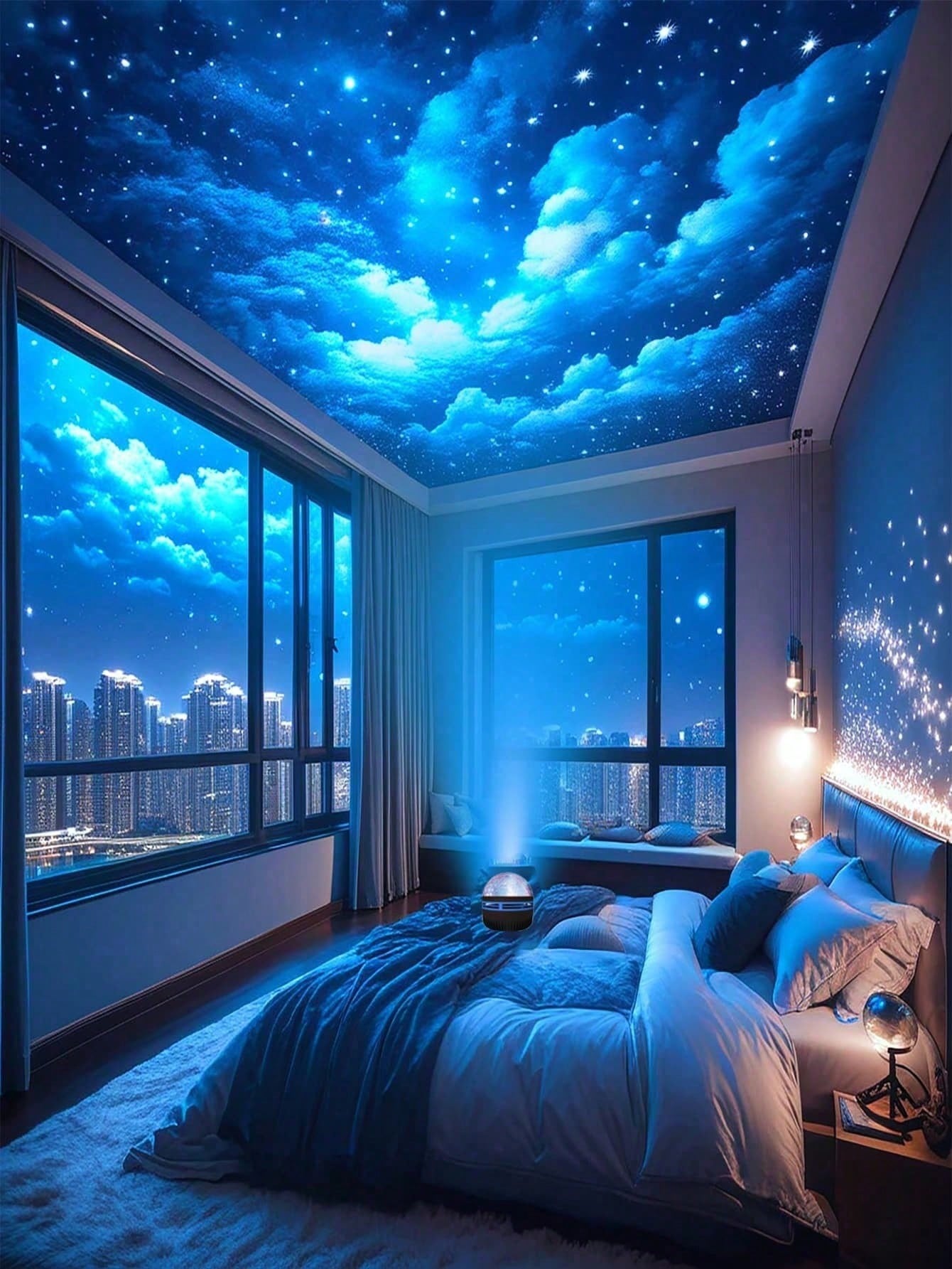 1pc LED Northern Lights Aurora - Planetarium Projector Home avaliação e preço