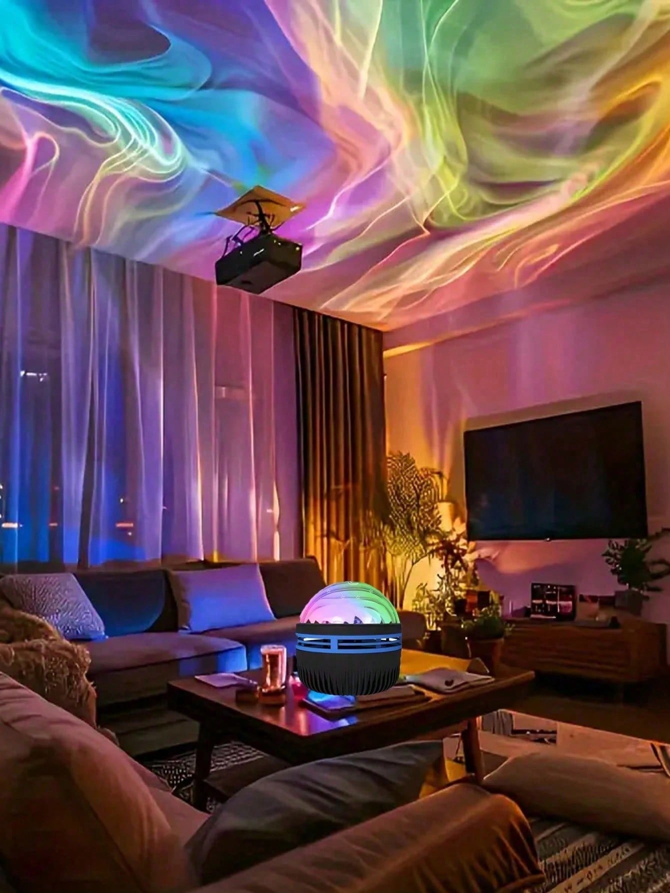 1pc LED Northern Lights Aurora - Planetarium Projector Home avaliação e preço