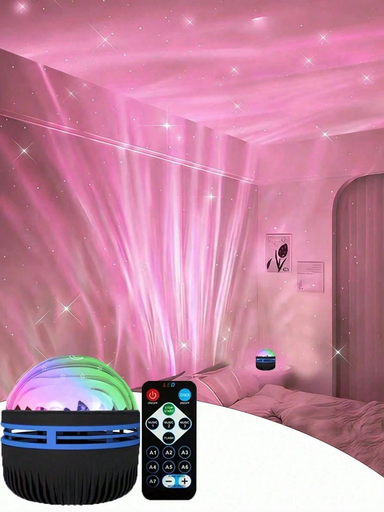 1pc LED Northern Lights Aurora - Planetarium Projector Home avaliação e preço