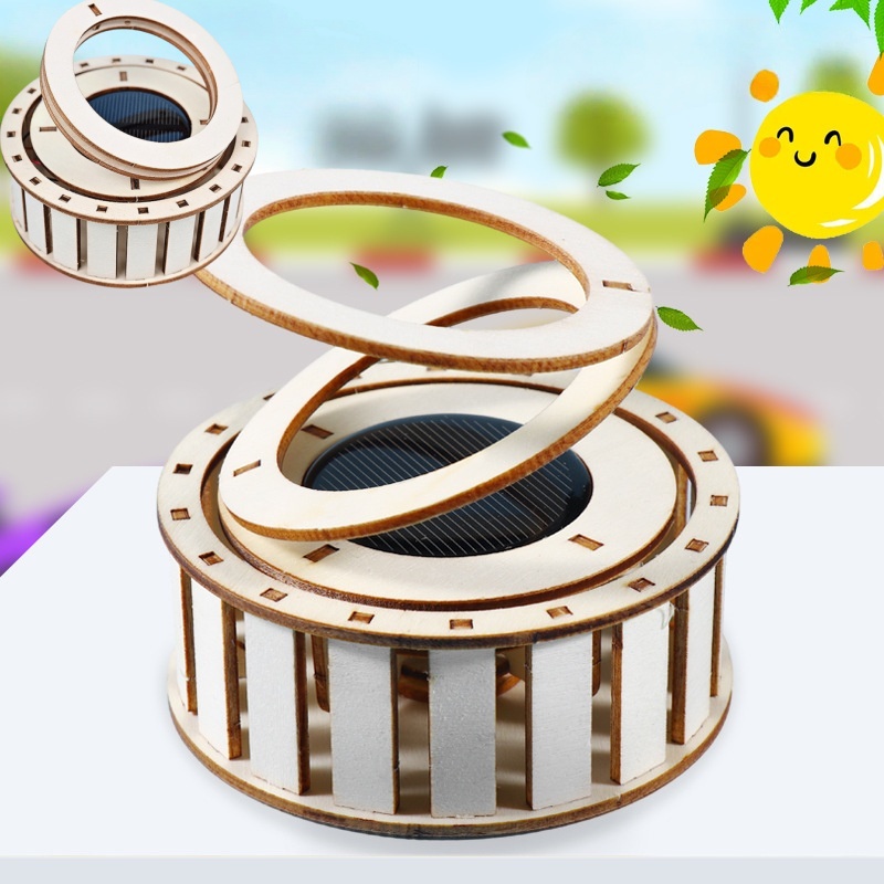 1 PCS DIY Solar Double Ring Ma - Science Toys Diy avaliação e preço