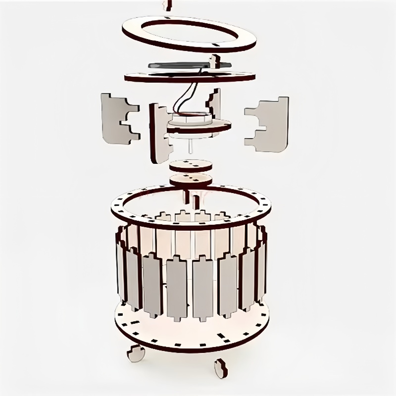 1 PCS DIY Solar Double Ring Ma - Science Toys Diy avaliação e preço