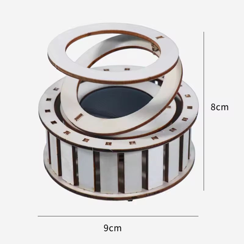 1 PCS DIY Solar Double Ring Ma - Science Toys Diy avaliação e preço