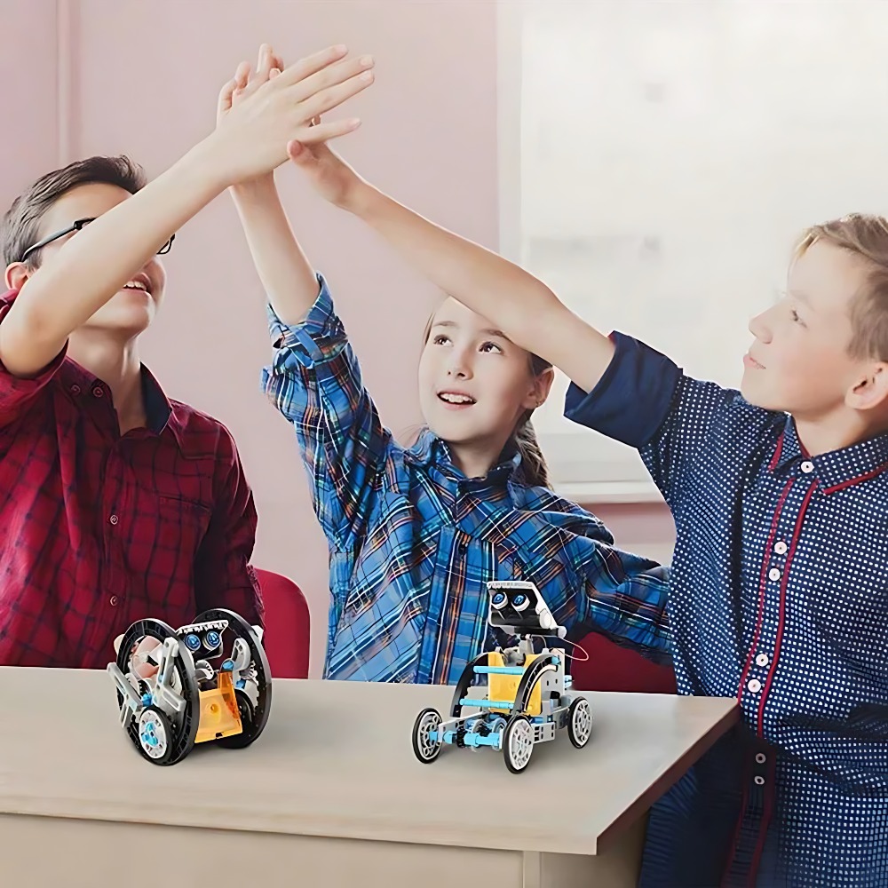 Solar Robot Building Blocks 12 - Science Toys Diy avaliação e preço