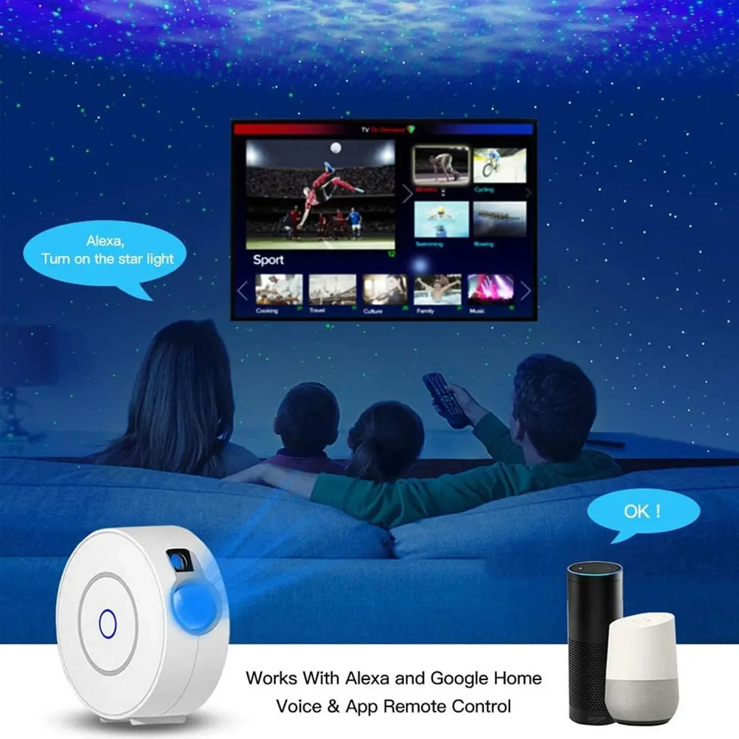 Tuya WiFi Intelligent Aurora G - Planetarium Projector Home avaliação e preço