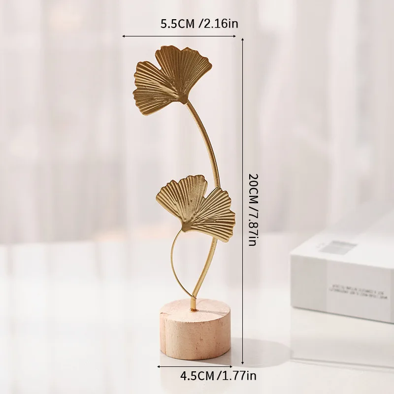 1pcs Golden Ginkgo Leaf Feathe - Newton Cradle Large avaliação e preço