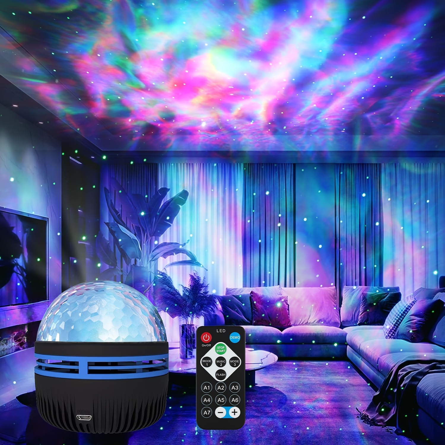 7 Modes RGB Starry Sky Galaxy  - Planetarium Projector Home avaliação e preço