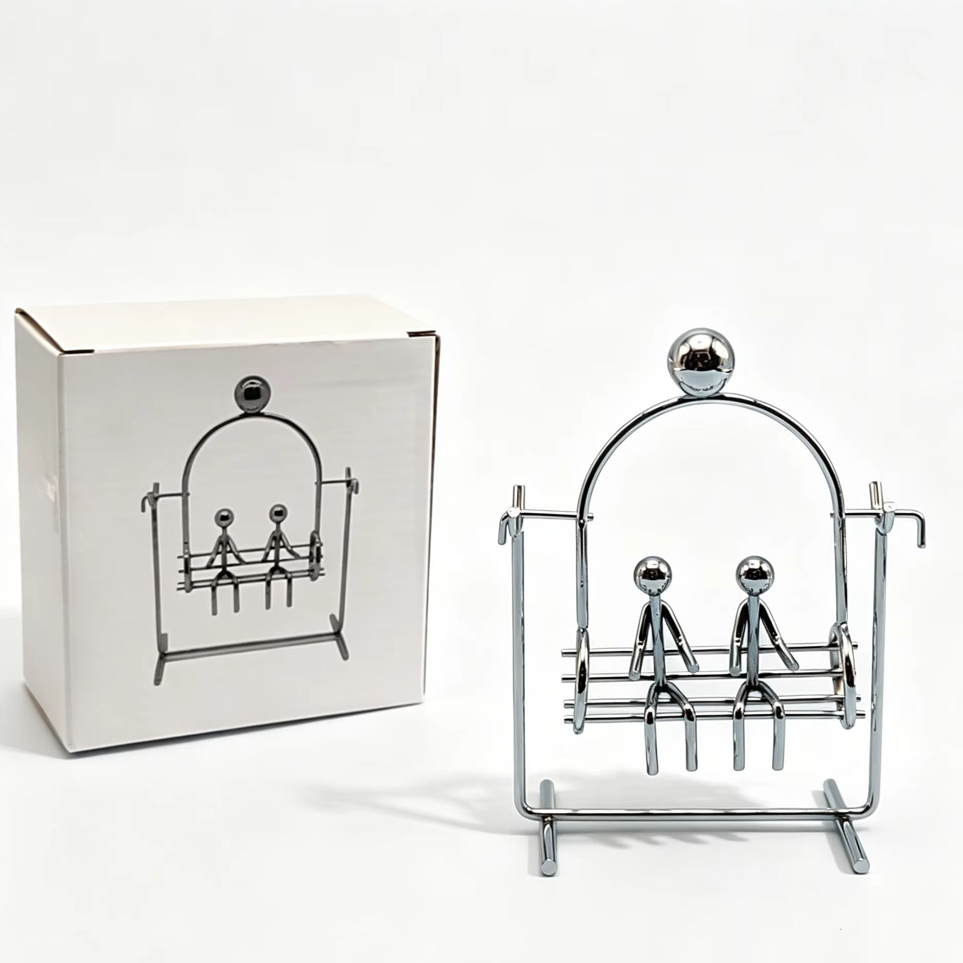 Lovers Swing Kinetic Art Balan - Newton Cradle Large avaliação e preço