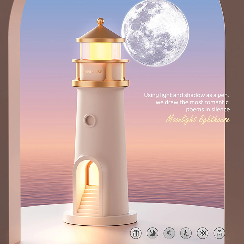 Lighthouse Ambient Light Moon  - Planetarium Projector Home avaliação e preço