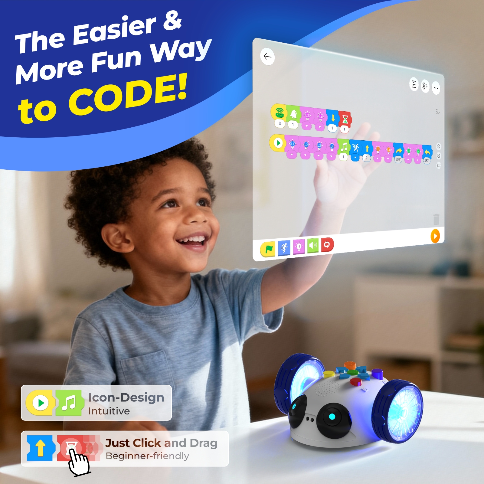Apitor Mini Robot Wheels Codin - Science Robot avaliação e preço