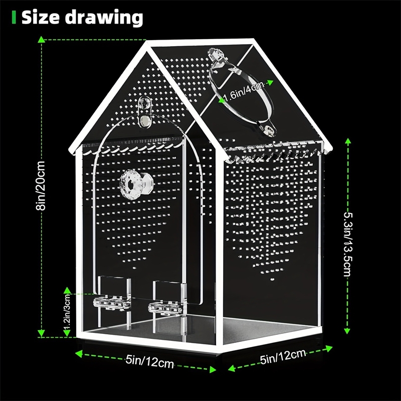 Transparent Acrylic House Inse - Science Hobbyist avaliação e preço