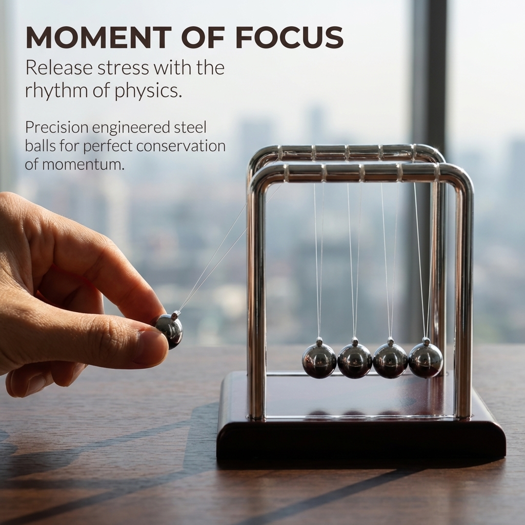 Newton Cradle Balance Pendulum - Newton Cradle Large avaliação e preço