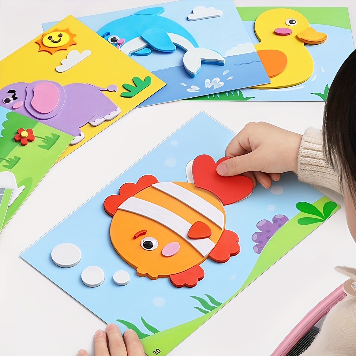 3D Stickers for Kids, Disposab - Science Project Diy avaliação e preço
