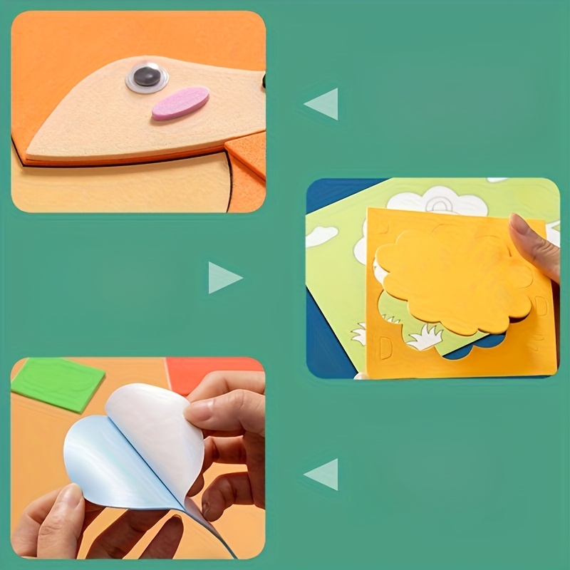 3D Stickers for Kids, Disposab - Science Project Diy avaliação e preço