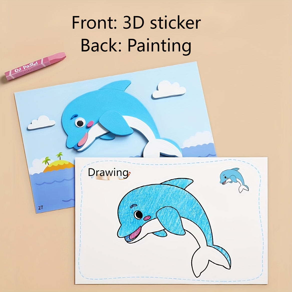 3D Stickers for Kids, Disposab - Science Project Diy avaliação e preço