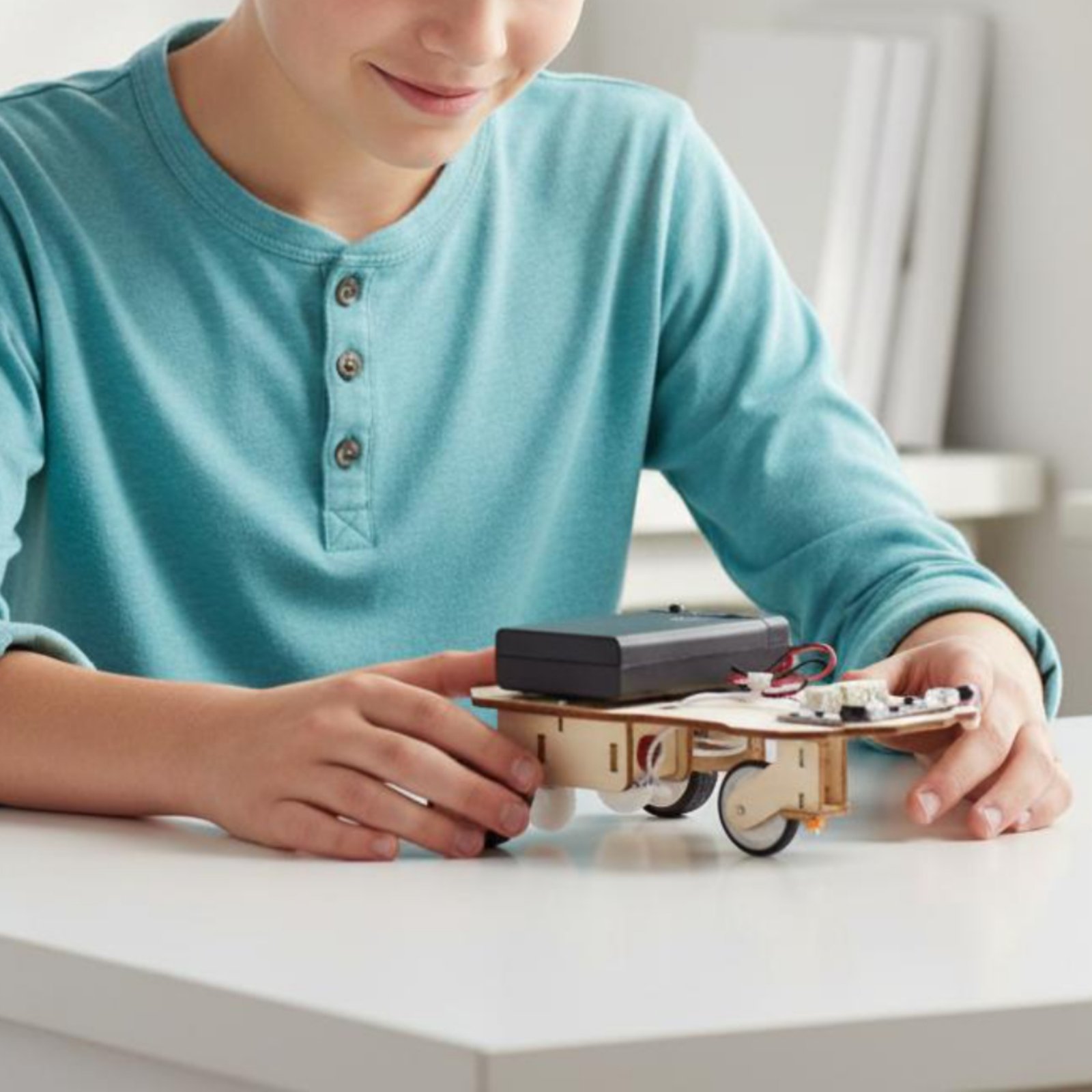 Wooden Intelligent Vehicle Kit - Science Robot avaliação e preço